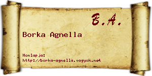 Borka Agnella névjegykártya